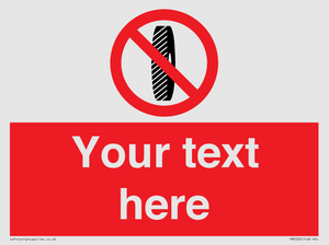 Custom Do Not Change Grinding Wheel Sign